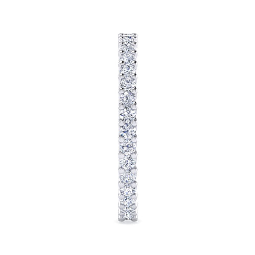 14K White Gold Prong Set Diamond Eternity Band