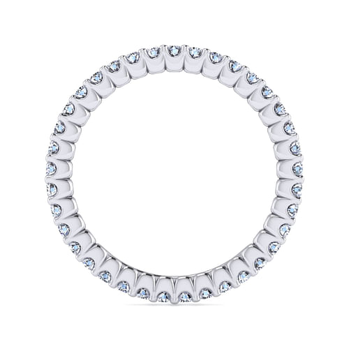 14K White Gold Prong Set Diamond Eternity Band