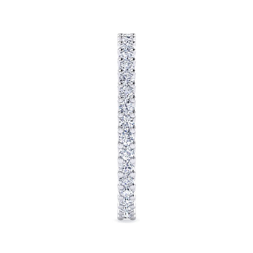 14K White Gold Prong Set Diamond Eternity Band
