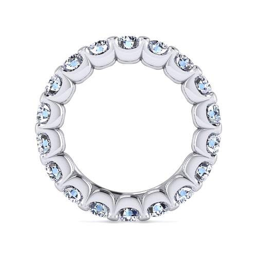 14K White Gold Prong Set Diamond Eternity Band