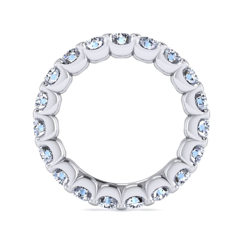 14K White Gold Prong Set Diamond Eternity Band