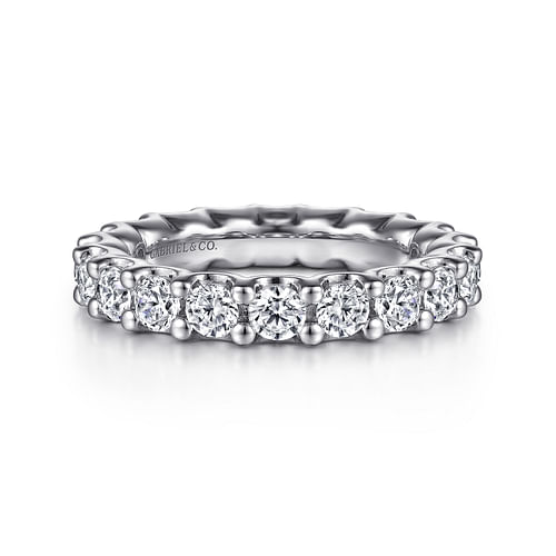 14K White Gold Prong Set Diamond Eternity Band
