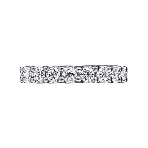 14K White Gold Prong Set Diamond Eternity Band
