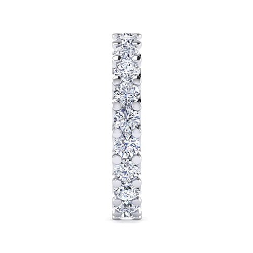 14K White Gold Prong Set Diamond Eternity Band