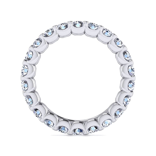 14K White Gold Prong Set Diamond Eternity Band