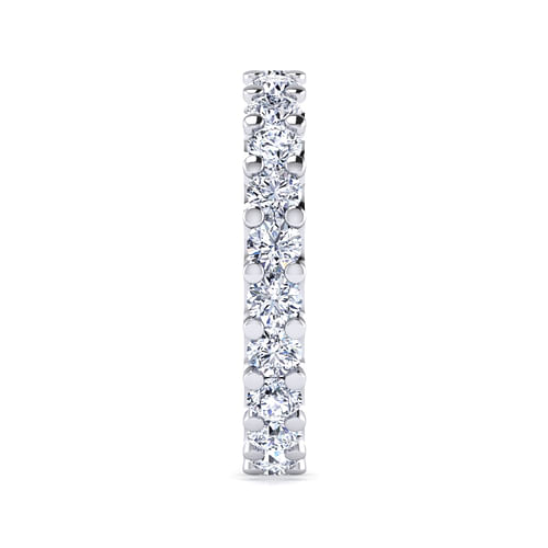 14K White Gold Prong Set Diamond Eternity Band