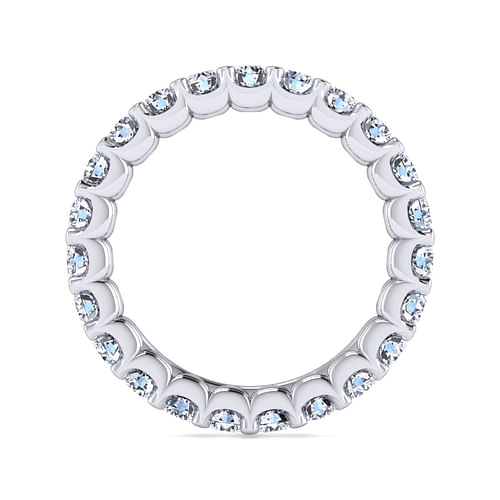 14K White Gold Prong Set Diamond Eternity Band