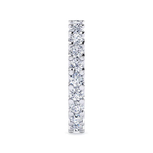 14K White Gold Prong Set Diamond Eternity Band