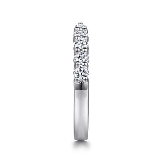 14K White Gold Prong Setting Open Diamond Anniversary Band angle 4