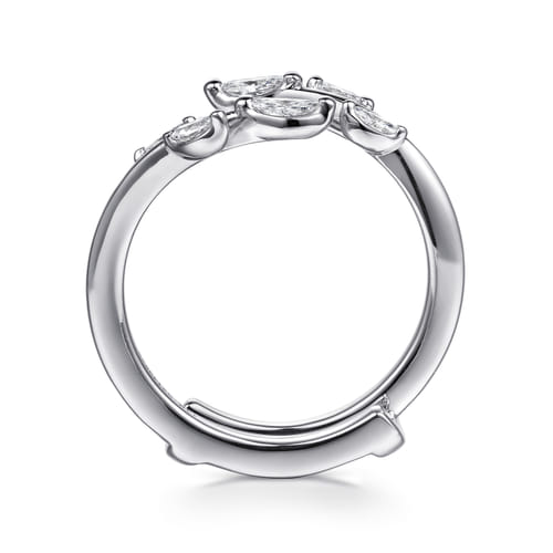 14K White Gold Prong set Marquise Diamond Ring Enhancer 14K White Gold Prong set Marquise Diamond Ring Enhancer