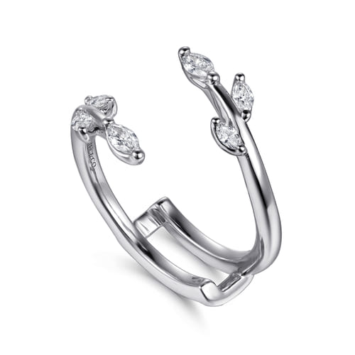 14K White Gold Prong set Marquise Diamond Ring Enhancer 14K White Gold Prong set Marquise Diamond Ring Enhancer
