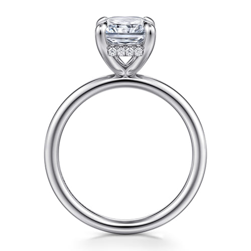 14K White Gold Radiant Diamond Engagement Ring 14K White Gold Radiant Diamond Engagement Ring
