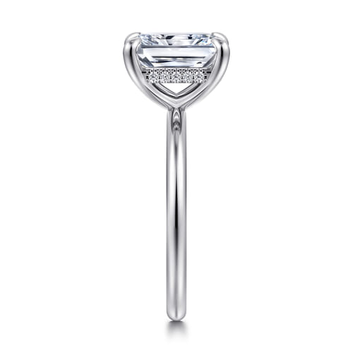 14K White Gold Radiant Diamond Engagement Ring 14K White Gold Radiant Diamond Engagement Ring