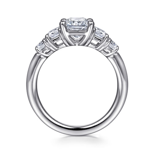14K White Gold Radiant Cut Diamond Engagement Ring