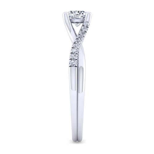 14K White Gold Round Diamond Engagement Ring 14K White Gold Round Diamond Engagement Ring