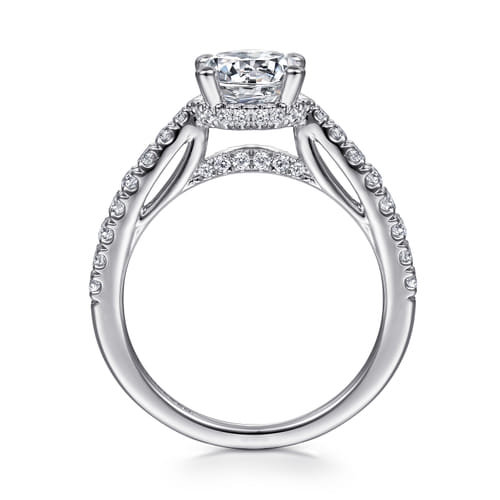 14K White Gold Round Diamond Engagement Ring 14K White Gold Round Diamond Engagement Ring