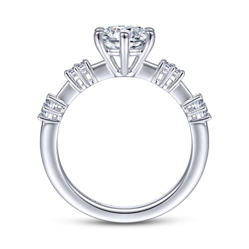 14K White Gold Round Diamond Engagement Ring 14K White Gold Round Diamond Engagement Ring