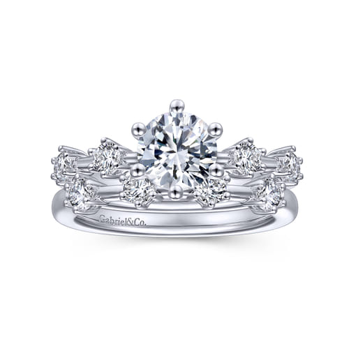 14K White Gold Round Diamond Engagement Ring 14K White Gold Round Diamond Engagement Ring