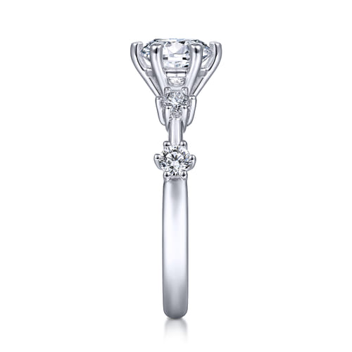14K White Gold Round Diamond Engagement Ring 14K White Gold Round Diamond Engagement Ring