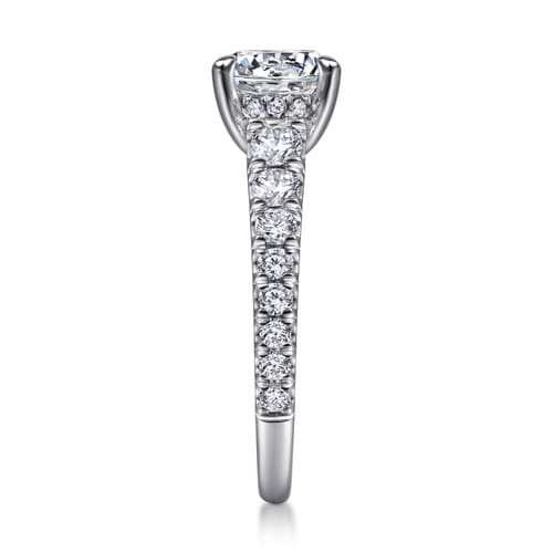 14K White Gold Round Diamond Engagement Ring 14K White Gold Round Diamond Engagement Ring