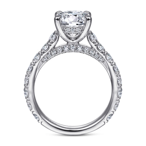 14K White Gold Round Diamond Engagement Ring 14K White Gold Round Diamond Engagement Ring