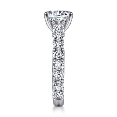 14K White Gold Round Diamond Engagement Ring 14K White Gold Round Diamond Engagement Ring