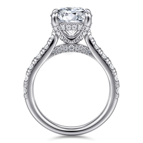 14K White Gold Round Diamond Engagement Ring 14K White Gold Round Diamond Engagement Ring