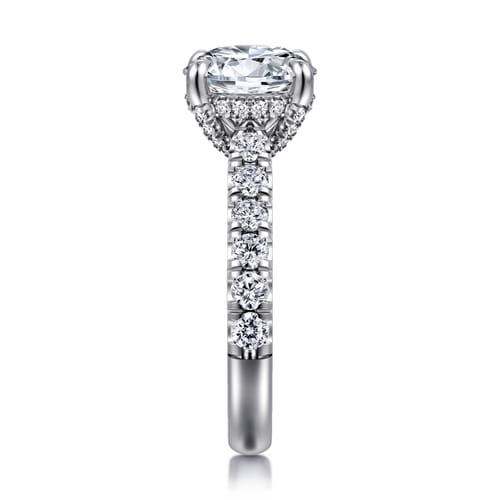 14K White Gold Round Diamond Engagement Ring 14K White Gold Round Diamond Engagement Ring