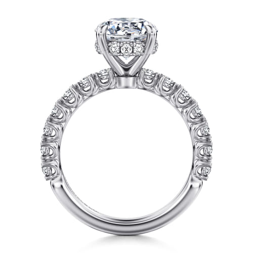 14K White Gold Round Diamond Engagement Ring 14K White Gold Round Diamond Engagement Ring