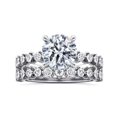 14K White Gold Round Diamond Engagement Ring 14K White Gold Round Diamond Engagement Ring
