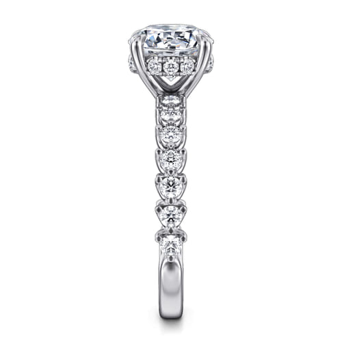 14K White Gold Round Diamond Engagement Ring 14K White Gold Round Diamond Engagement Ring
