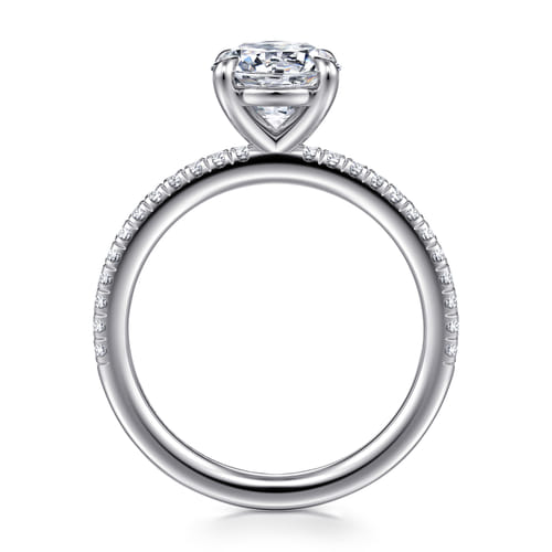 14K White Gold Round Diamond Engagement Ring 14K White Gold Round Diamond Engagement Ring