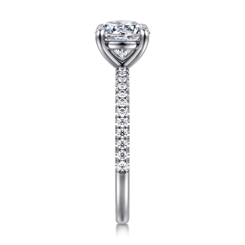 14K White Gold Round Diamond Engagement Ring 14K White Gold Round Diamond Engagement Ring