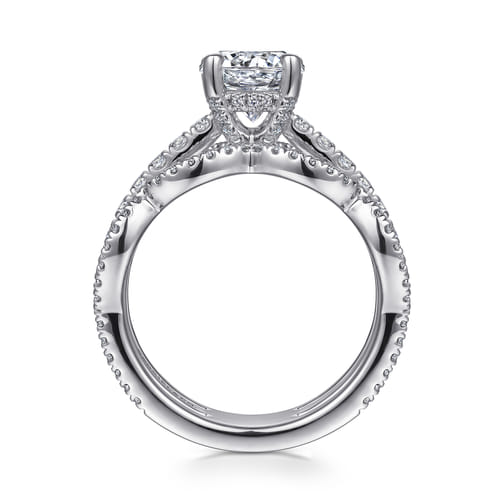 14K White Gold Round Diamond Engagement Ring 14K White Gold Round Diamond Engagement Ring