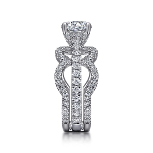 14K White Gold Round Diamond Engagement Ring 14K White Gold Round Diamond Engagement Ring