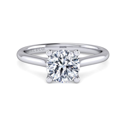 14K White Gold Round Diamond Engagement Ring 14K White Gold Round Diamond Engagement Ring