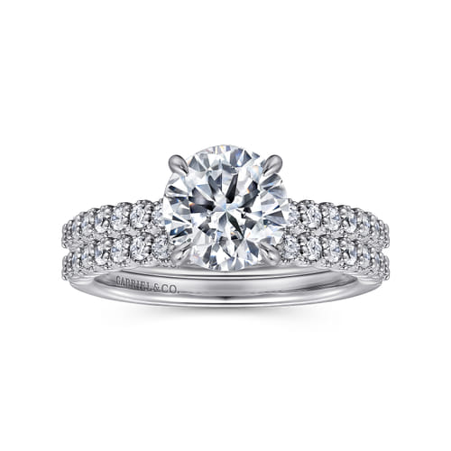14K White Gold Round Diamond Engagement Ring 14K White Gold Round Diamond Engagement Ring