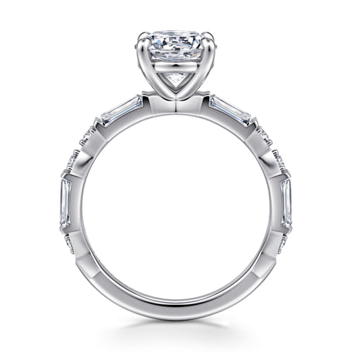 14K White Gold Round Diamond Engagement Ring 14K White Gold Round Diamond Engagement Ring