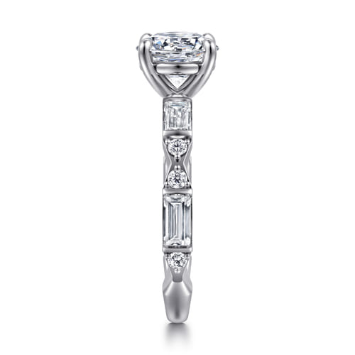 14K White Gold Round Diamond Engagement Ring 14K White Gold Round Diamond Engagement Ring