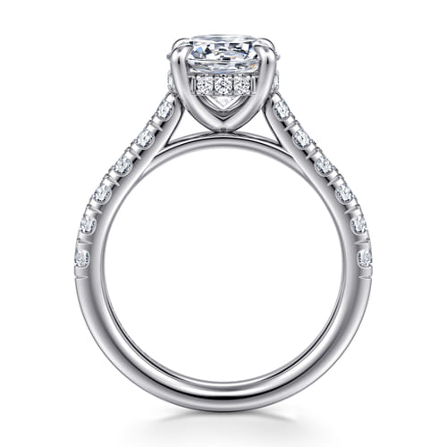 14K White Gold Round Diamond Engagement Ring 14K White Gold Round Diamond Engagement Ring