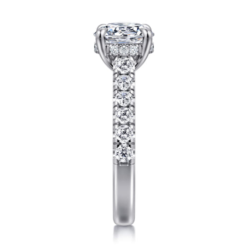 14K White Gold Round Diamond Engagement Ring 14K White Gold Round Diamond Engagement Ring