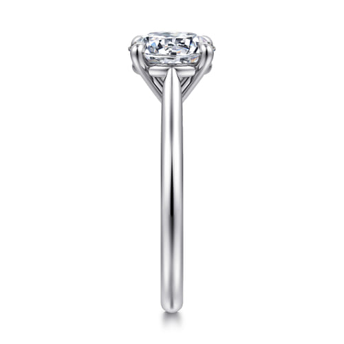 14K White Gold Round Solitaire Diamond Engagement Ring 14K White Gold Round Solitaire Diamond Engagement Ring