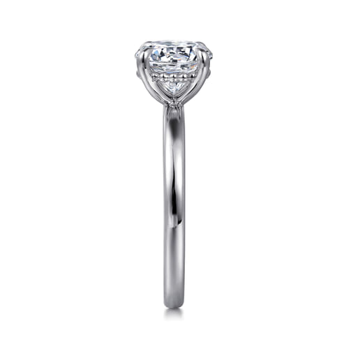 14K White Gold Round Solitaire Diamond Engagement Ring 14K White Gold Round Solitaire Diamond Engagement Ring