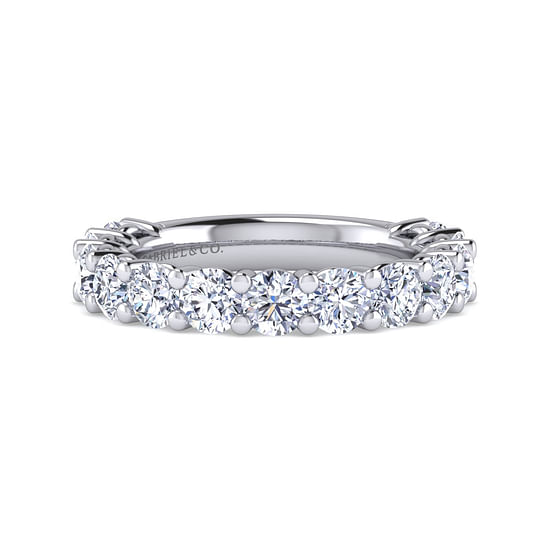 Gabriel - 14K White Gold Shared Prong Diamond Anniversary Band