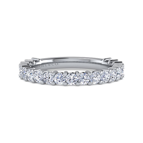 Gabriel - 14K White Gold Shared Prong Diamond Anniversary Band