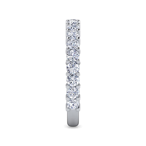 14K White Gold Shared Prong Diamond Anniversary Band