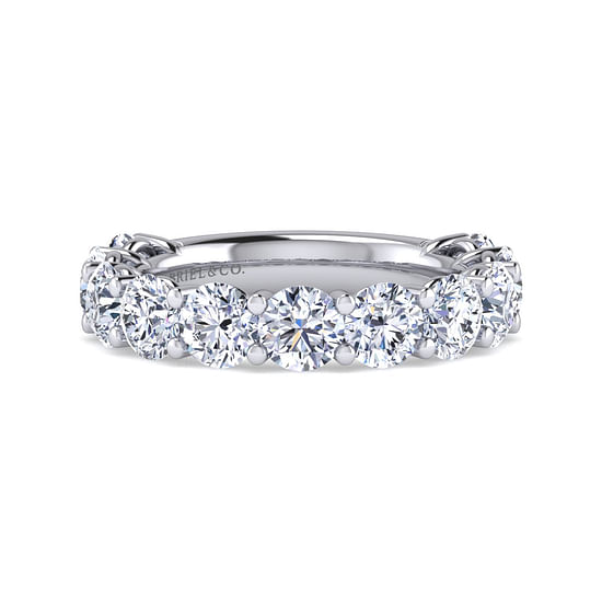 Gabriel - 14K White Gold Shared Prong Diamond Anniversary Band