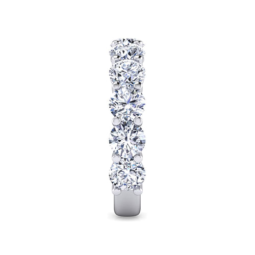 14K White Gold Shared Prong Diamond Anniversary Band