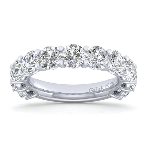 14K White Gold Shared Prong Diamond Anniversary Band