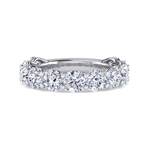 14K White Gold Shared Prong Diamond Anniversary Band